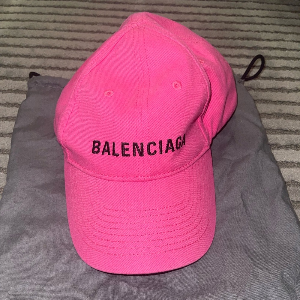 Balenciaga pink cap hat